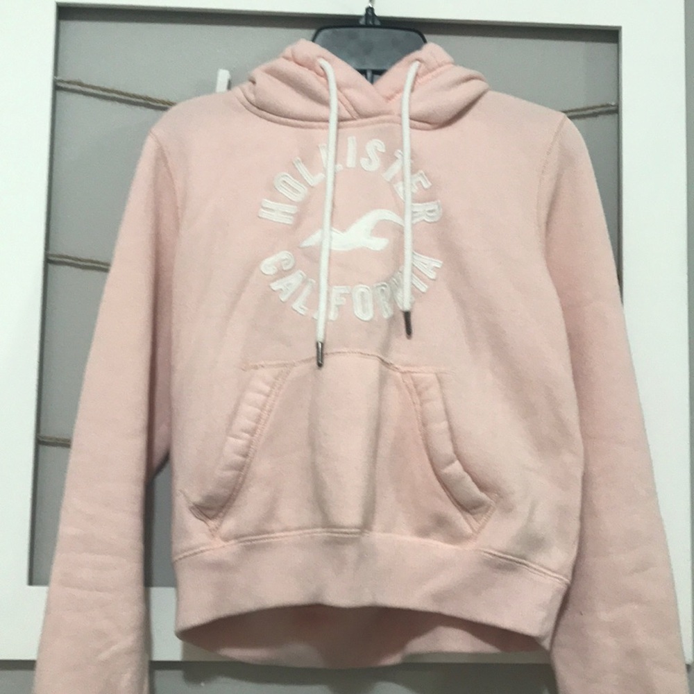 light pink girls Hollister hoodie